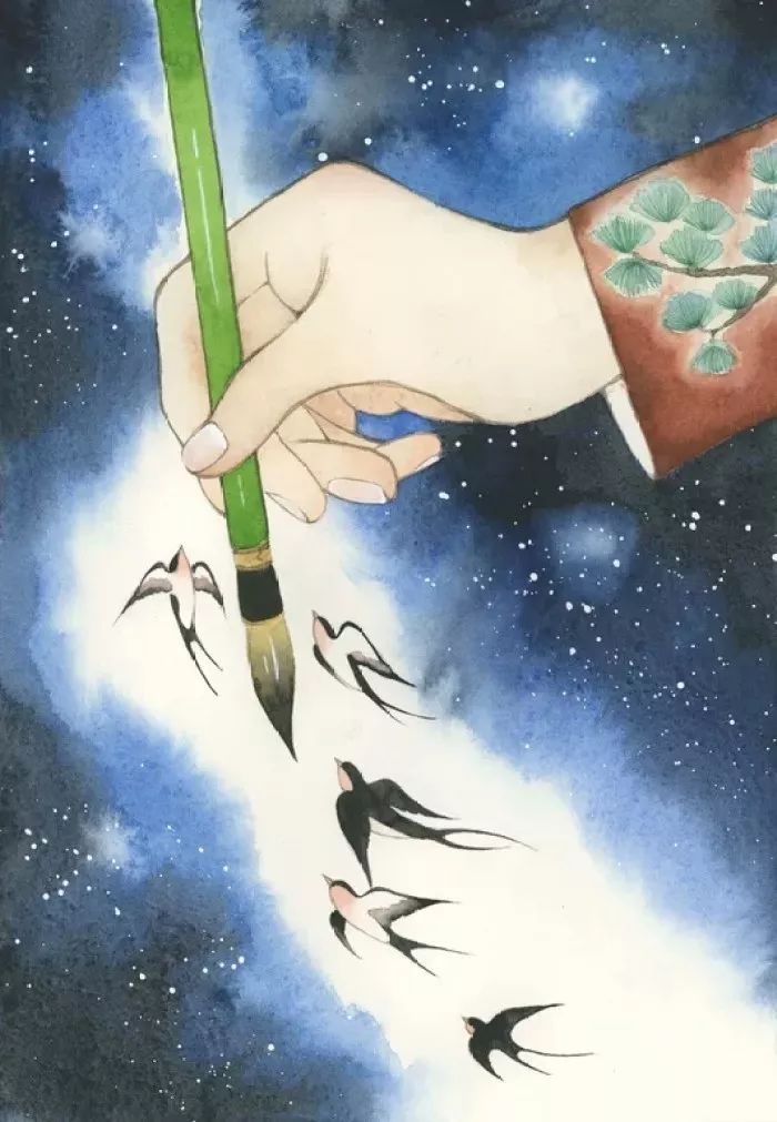 古风手控插画