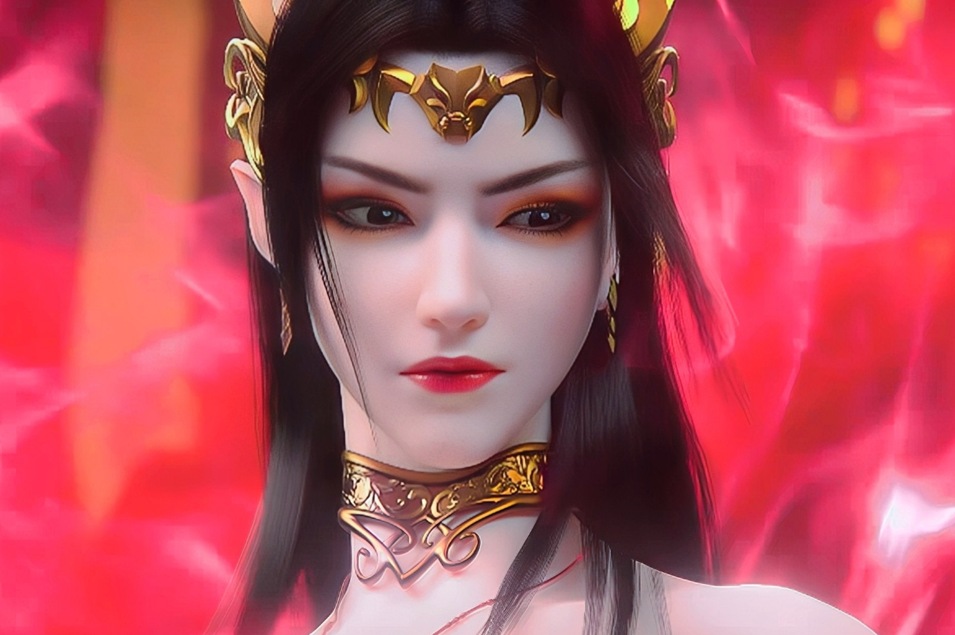 《斗破苍穹》美杜莎 纱衣最新壁纸
