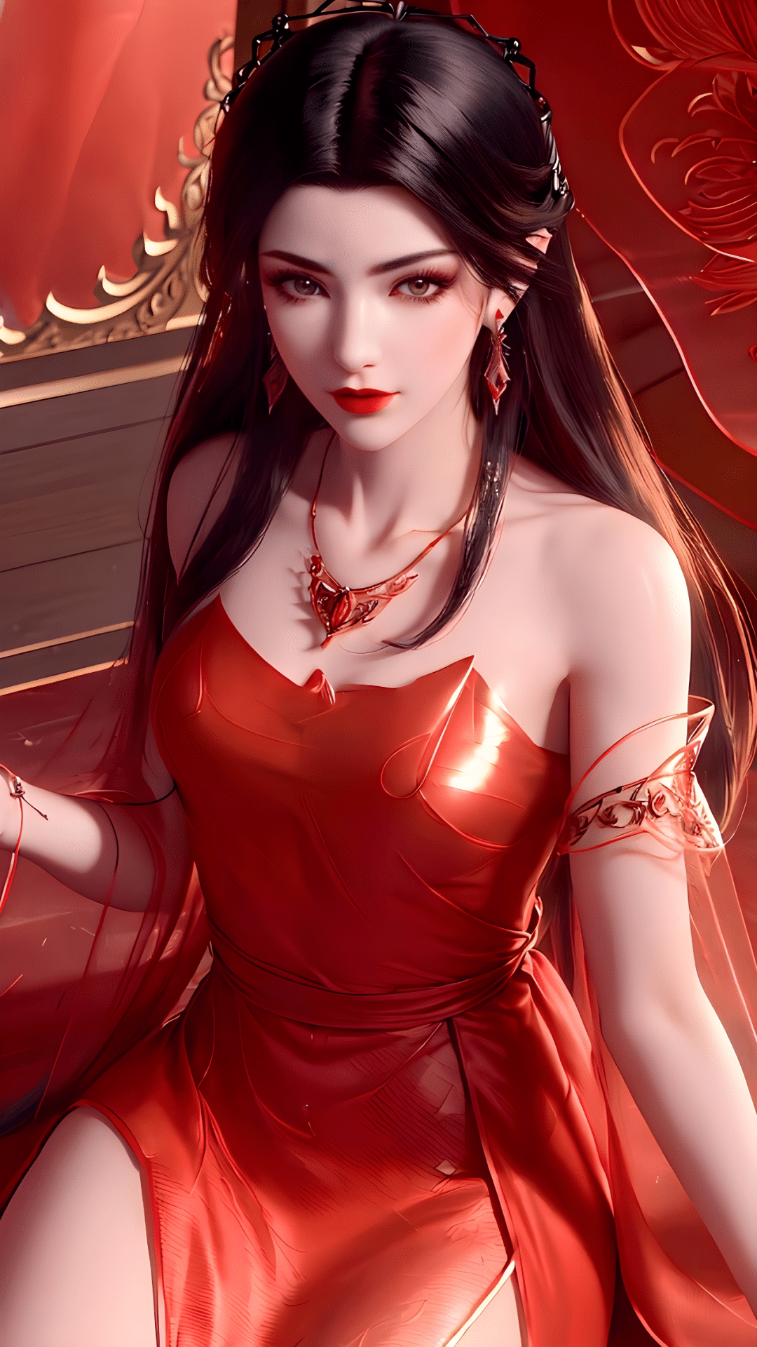《斗破苍穹》美杜莎AI性感壁纸