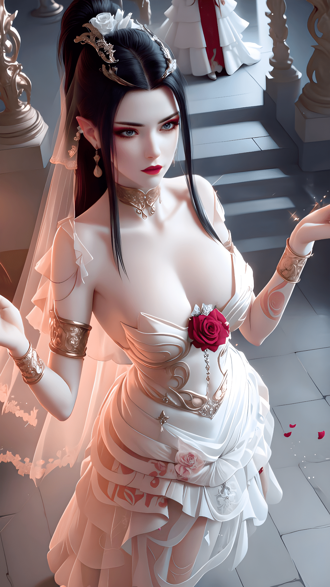 《斗破苍穹》美杜莎穿婚纱壁纸