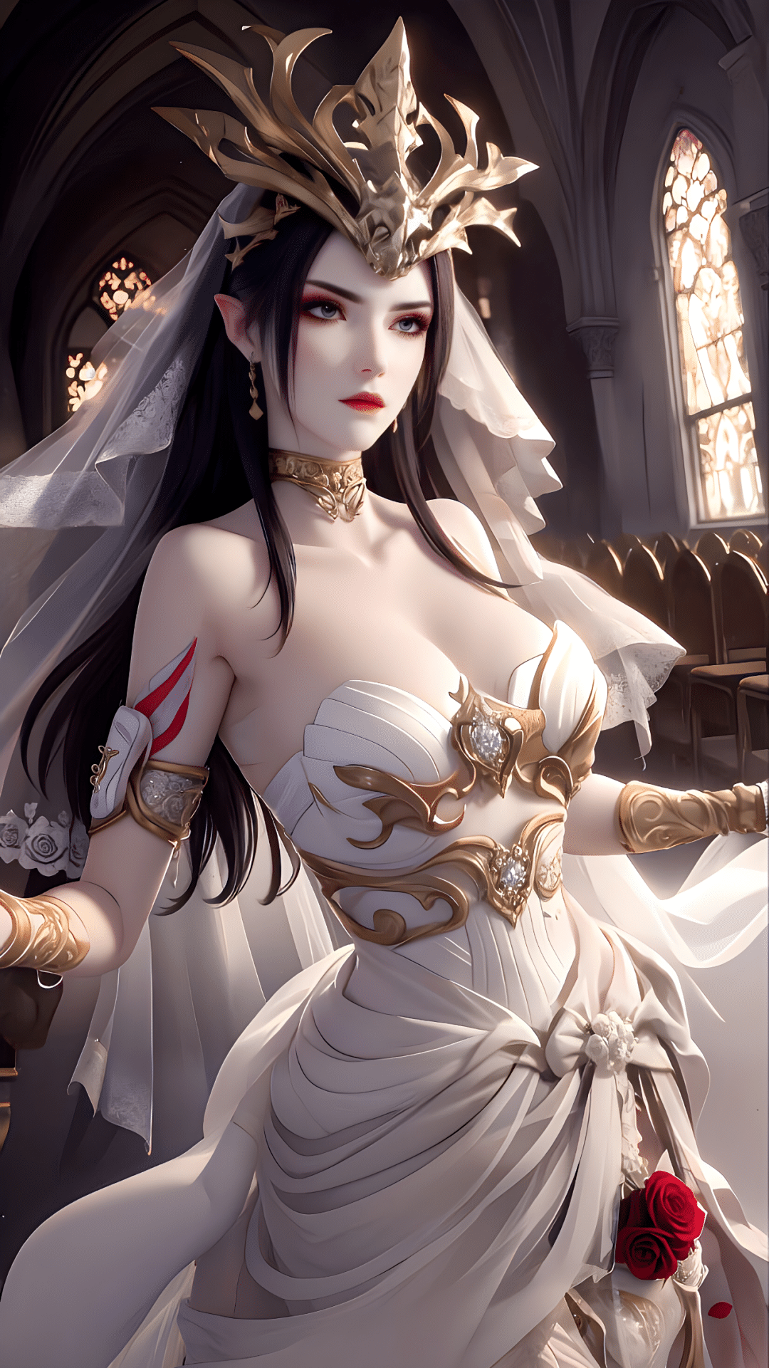 《斗破苍穹》美杜莎穿婚纱壁纸