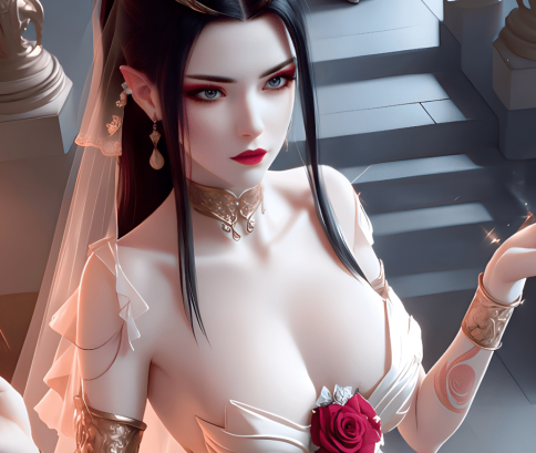 《斗破苍穹》美杜莎穿婚纱壁纸