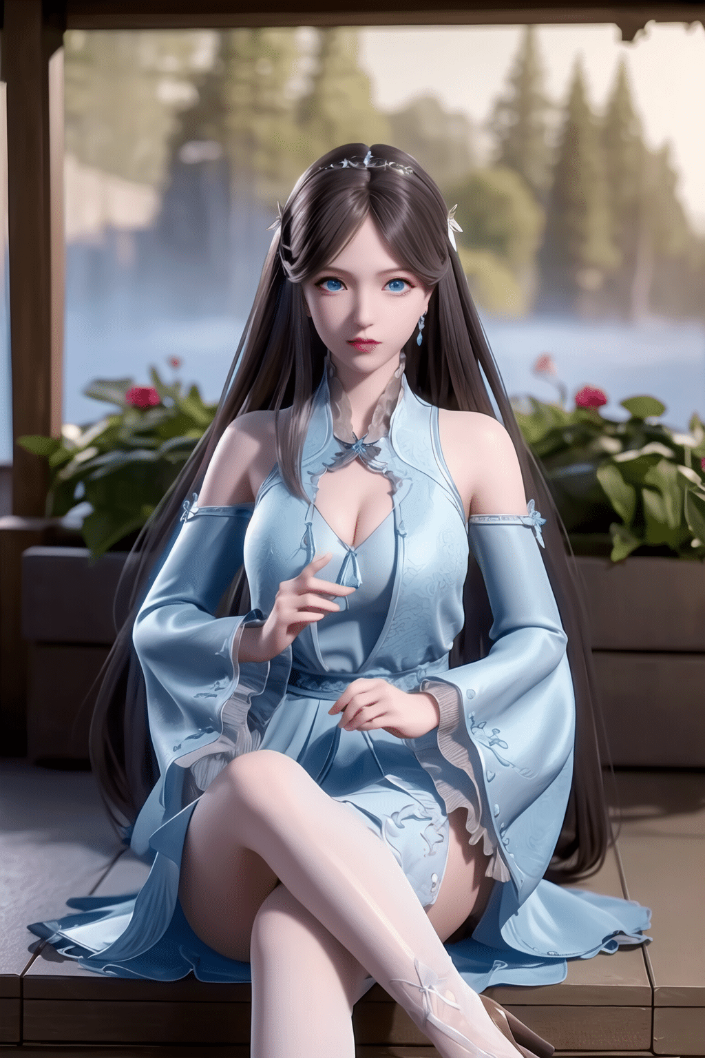 《斗罗大陆》​宁荣荣 AI 长腿壁纸