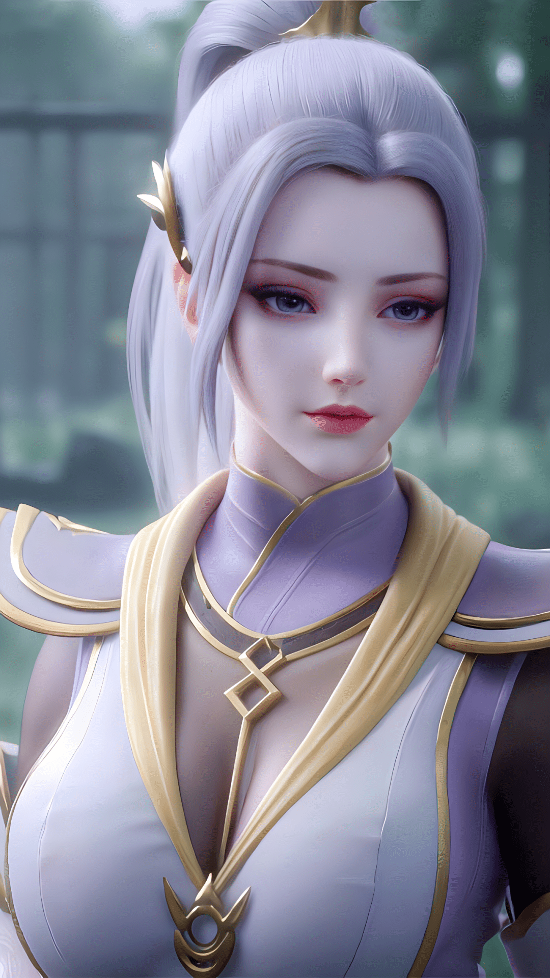 《斗破苍穹》韩月AI性感白丝壁纸