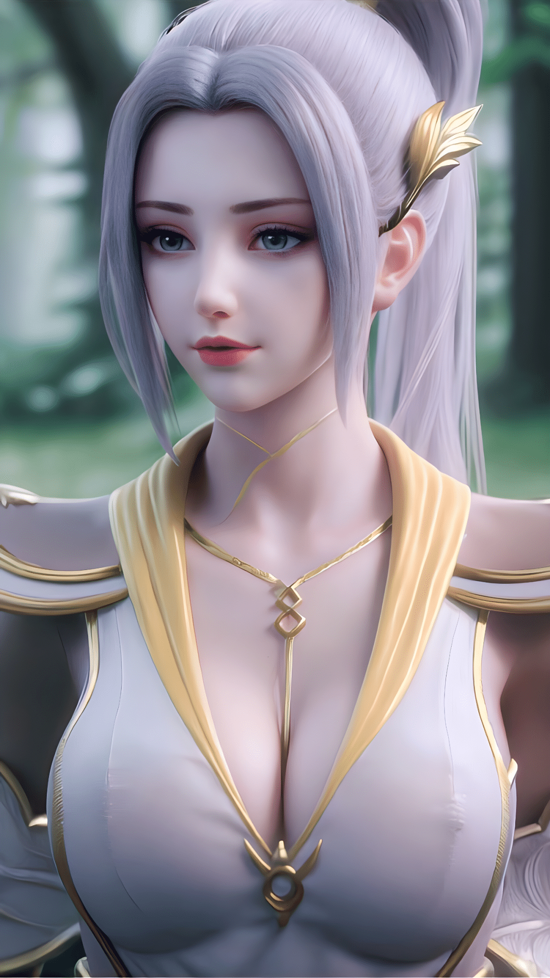 《斗破苍穹》韩月AI性感白丝壁纸
