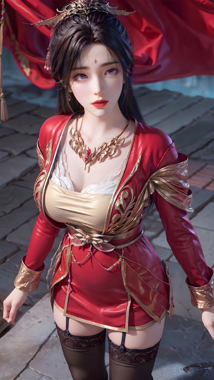 《完美世界》月婵大婚AI壁纸