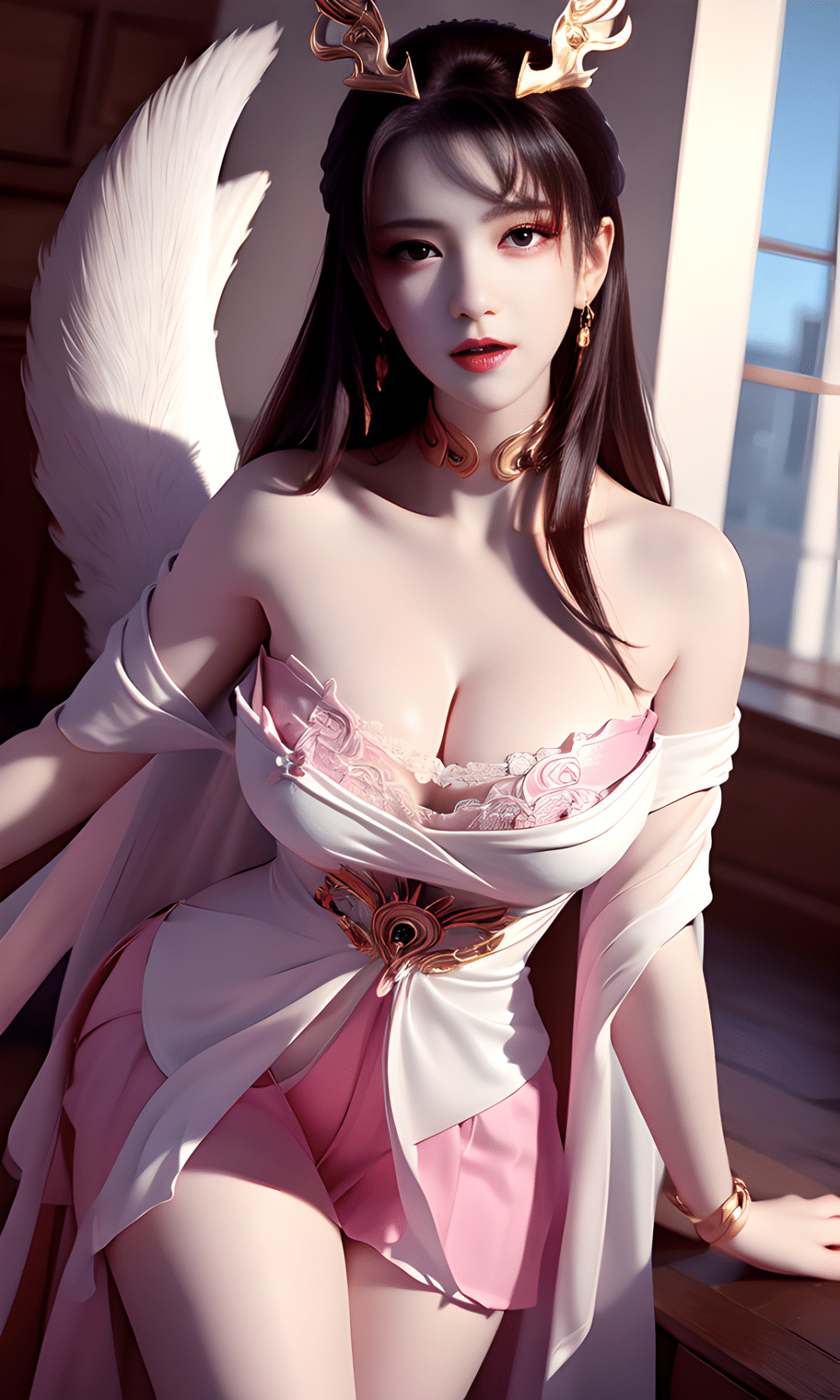 《完美世界》天狐仙子AI美腿壁纸