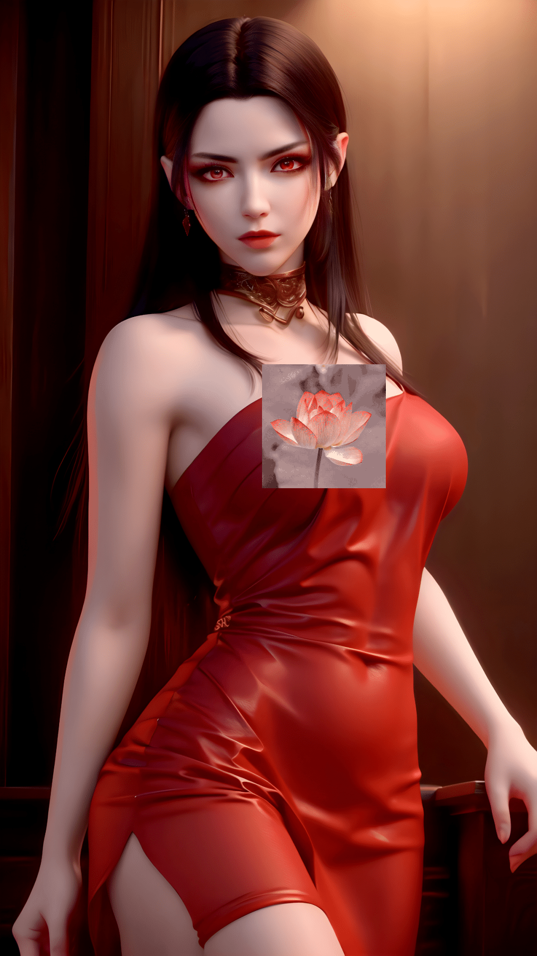 《斗破苍穹》美杜莎AI性感黑丝壁纸