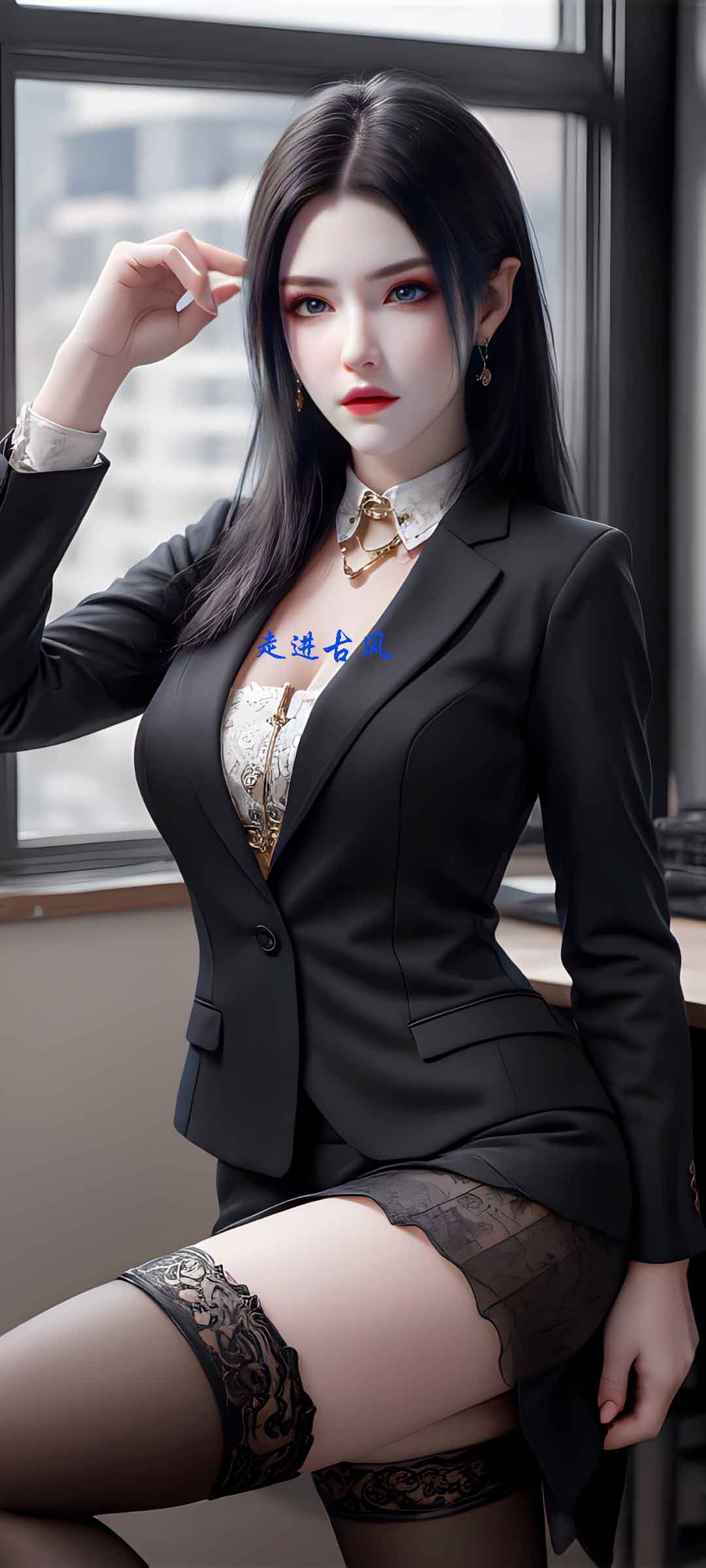 《斗破苍穹》美杜莎AI职业装壁纸