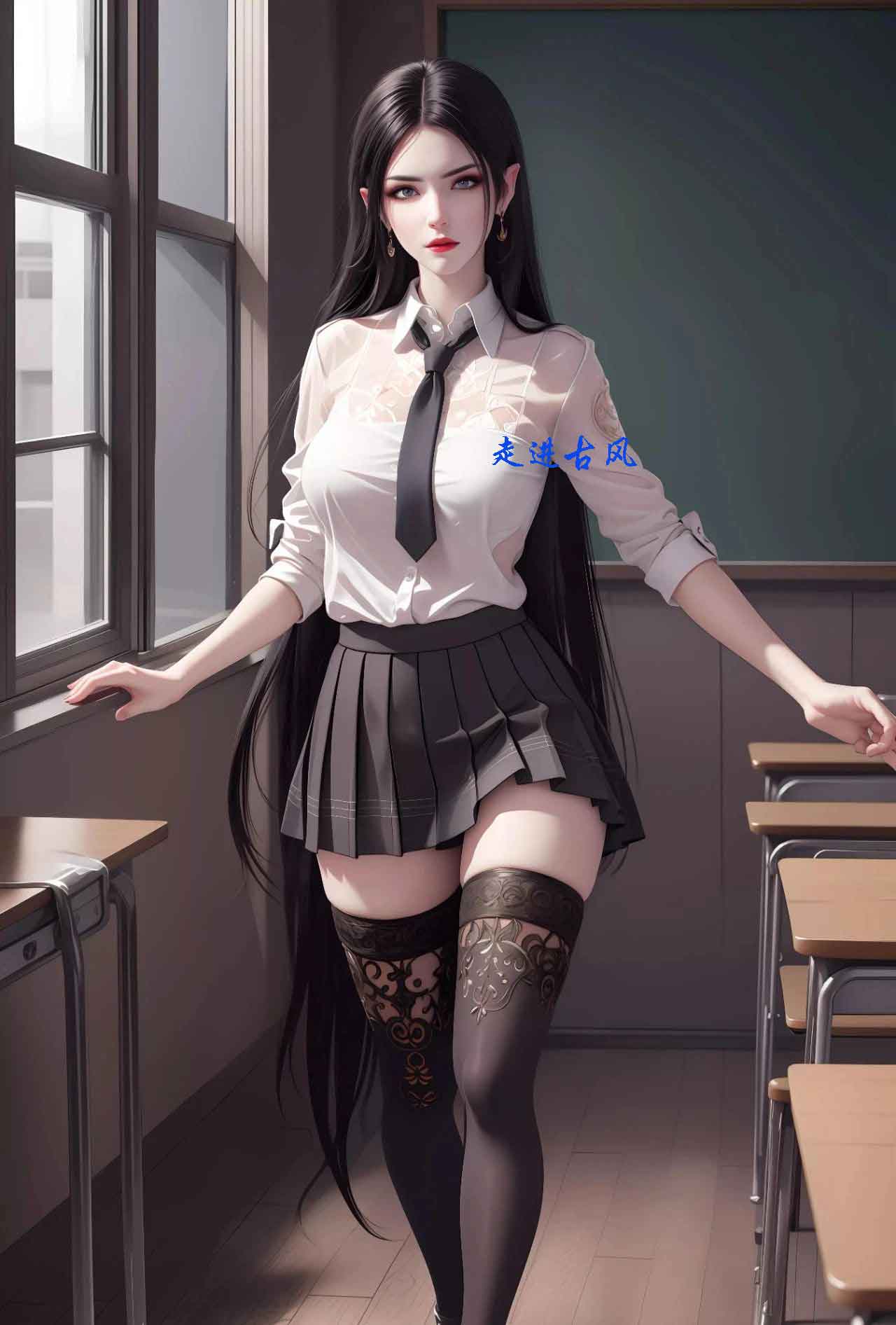 《斗破苍穹》美杜莎AI美腿壁纸
