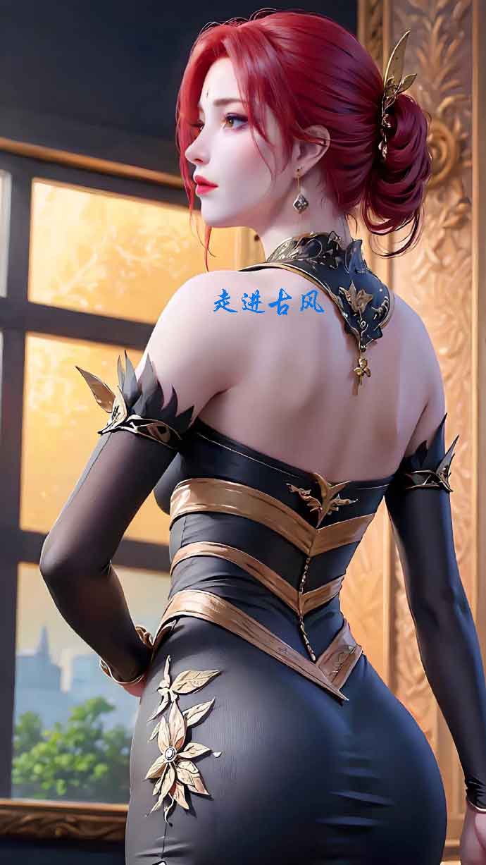 《斗破苍穹》雅妃AI美背壁纸