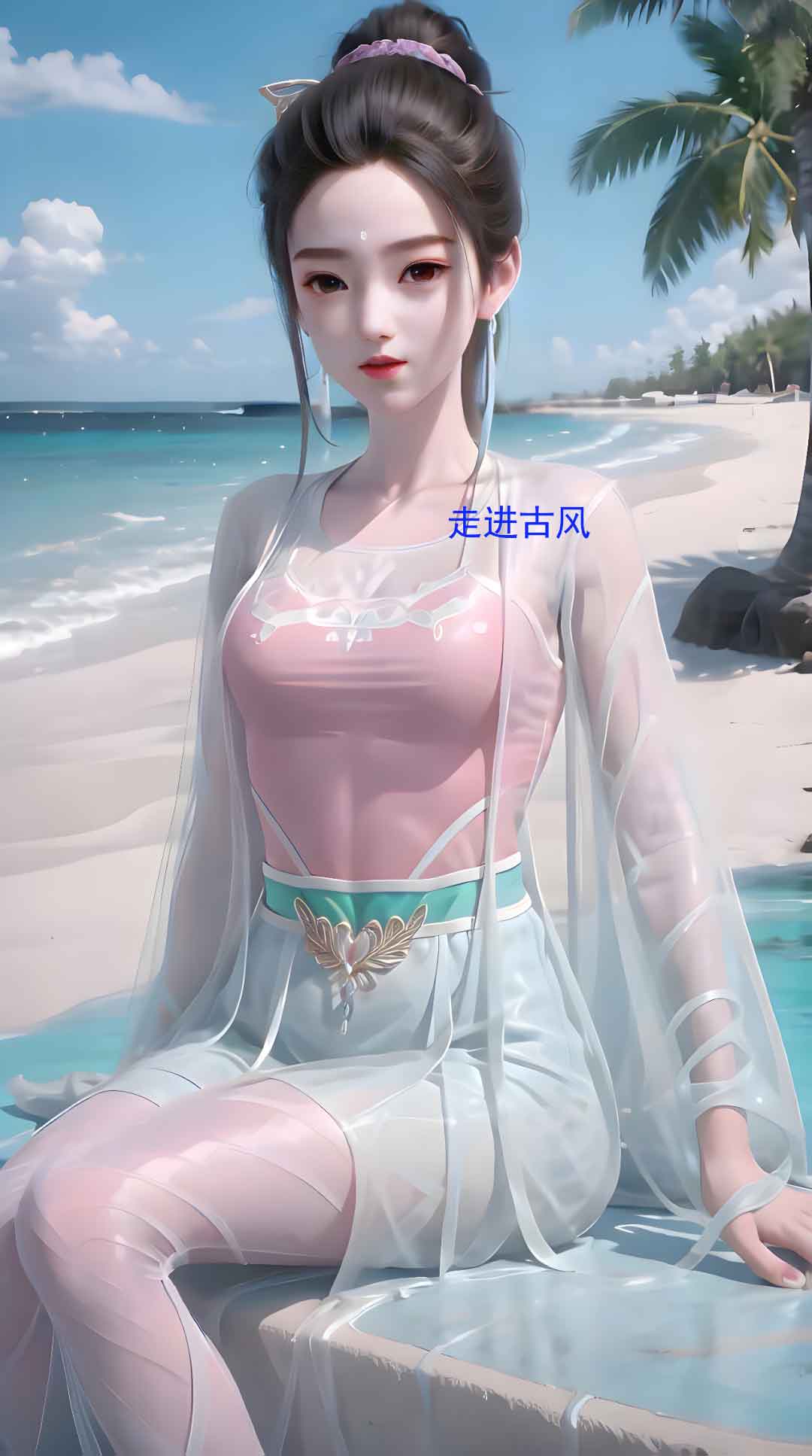 《妖神记》应月茹美腿AI壁纸