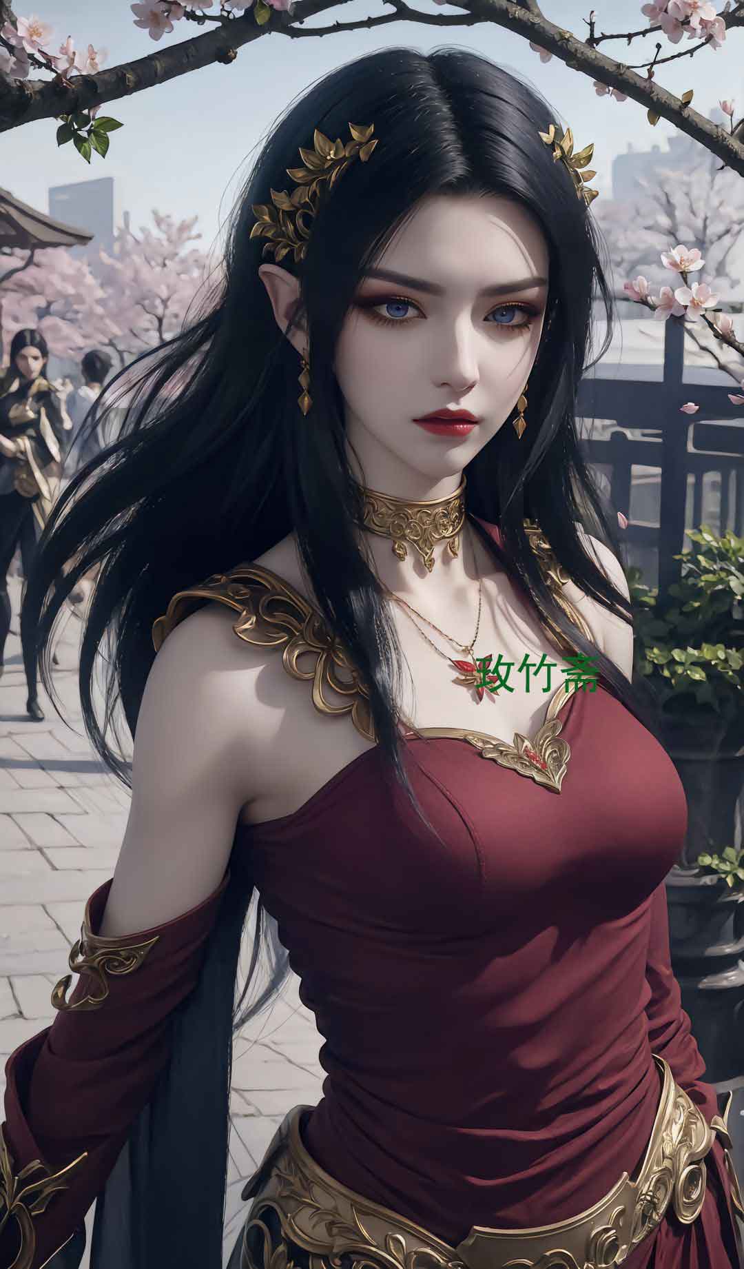 《斗破苍穹》美杜莎AI性感美腿现代装壁纸