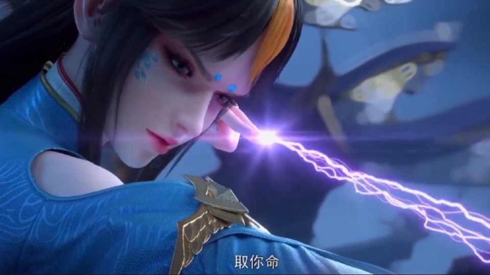 斗破苍穹104话预告，果然胸大就是显眼，凤清儿即将被萧炎袭胸