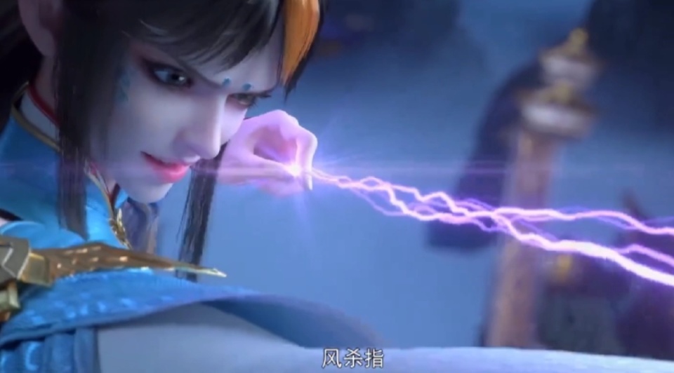 斗破苍穹104话预告，果然胸大就是显眼，凤清儿即将被萧炎袭胸