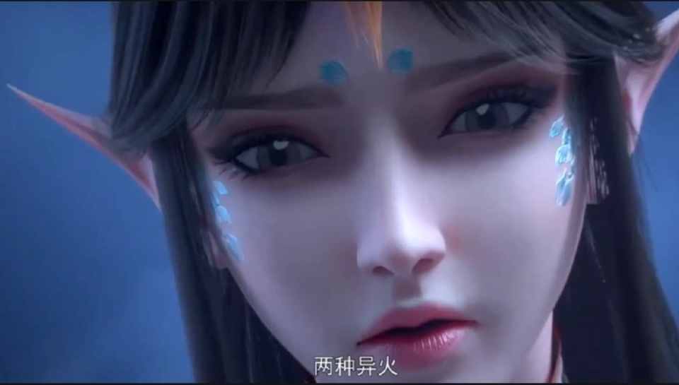 斗破苍穹104话，凤清儿展现天妖凰族变身，不敌萧炎，脸都破相了