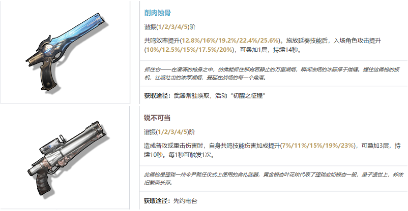 《鸣潮》秋水武器怎么选 秋水武器搭配攻略2024