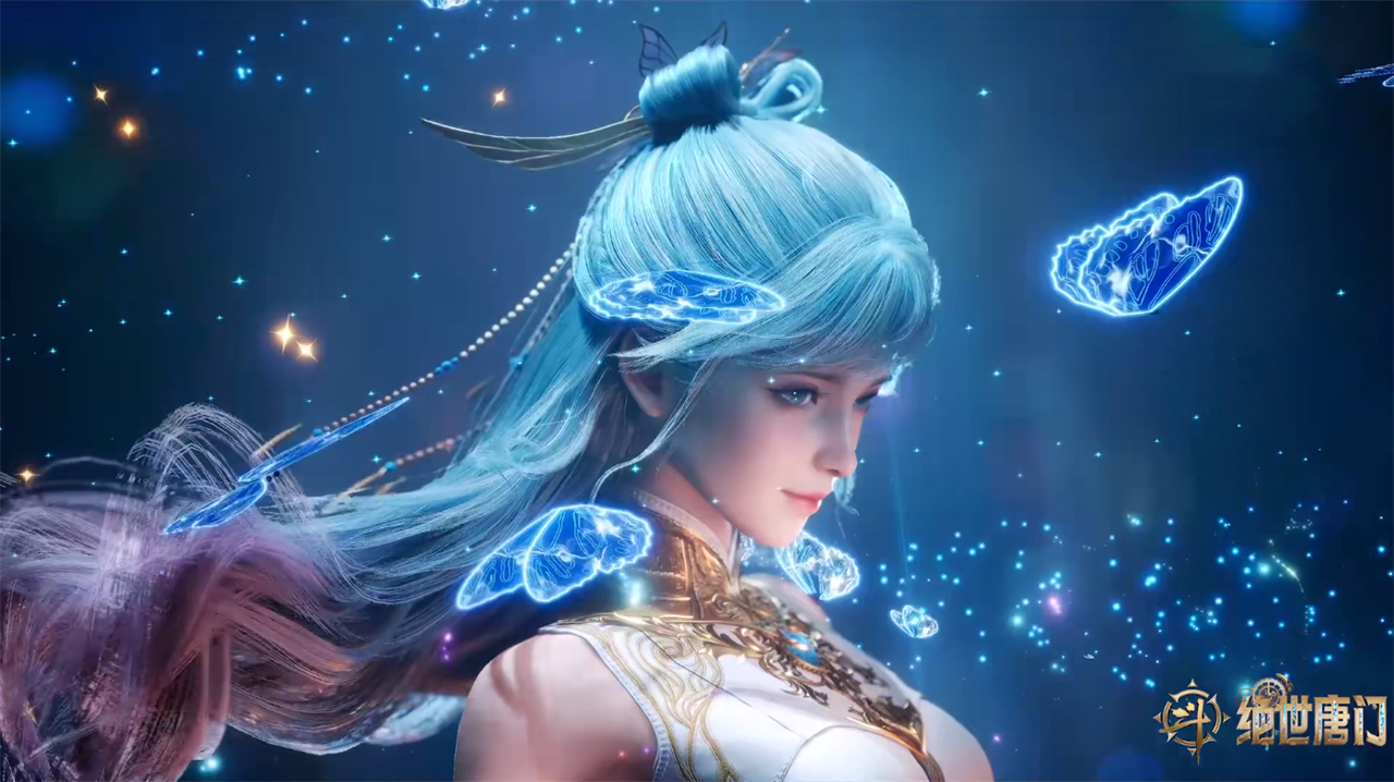 斗罗大陆海神缘曝光，王冬变回女装，修长大白腿诱人，刘海也改了