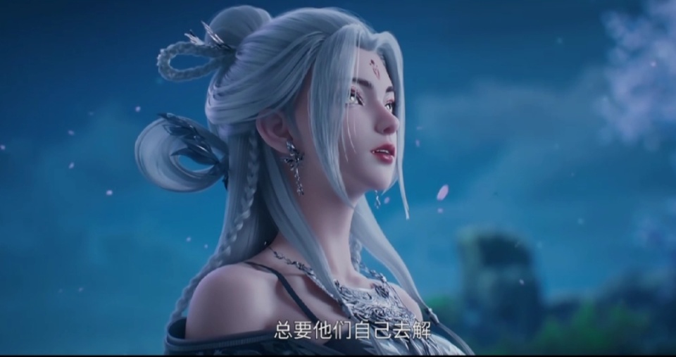 诛仙48话，陆雪琪向鬼厉表白，一曲剑舞实在是太美了，大长腿真白