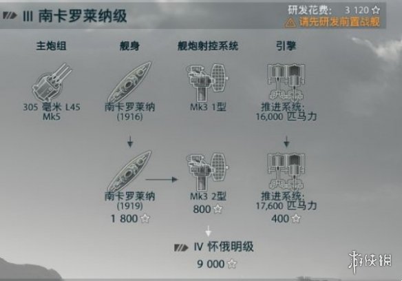 《战舰世界》美系战列舰科技树升级攻略