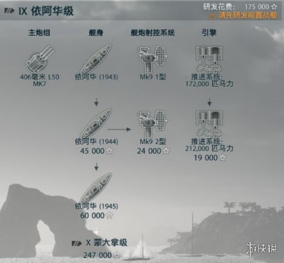 《战舰世界》美系战列舰科技树升级攻略