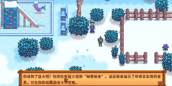 《星露谷物语》冬日谜团放大镜作用介绍
