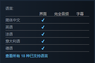 《万物皆可赛车》支持语言介绍