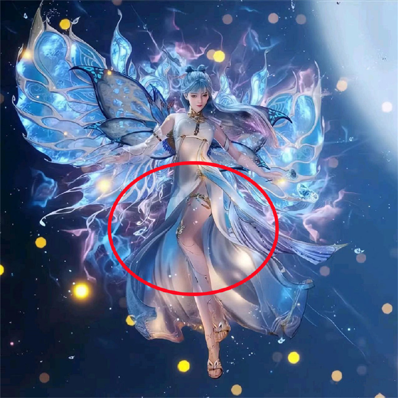 王冬儿卖肉问题太明显，裙子开叉开到腰上，新衣服增加打底裤