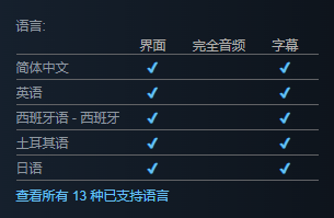 《菜市场模拟器》支持语言介绍