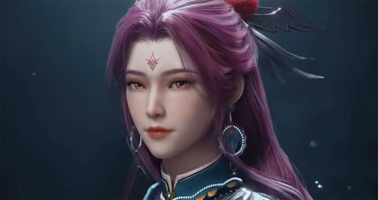 又一国漫大美女登场，华丽长裙配大长腿超性感，但网友却不买账