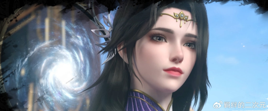 萧炎师娘正脸造型曝光，露着小香肩，五官风韵犹存，比曹颖还妖娆