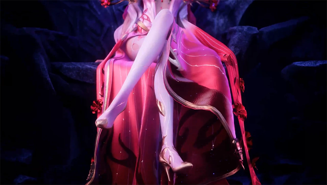 情魔神西迪登场，白丝大长腿太诱人，露脐装透光裙看起来非常大胆