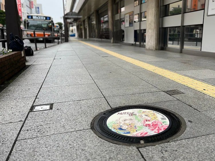 《凡尔赛玫瑰》设计井盖在柏市亮相