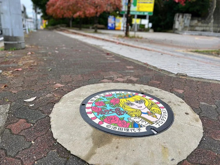《凡尔赛玫瑰》设计井盖在柏市亮相