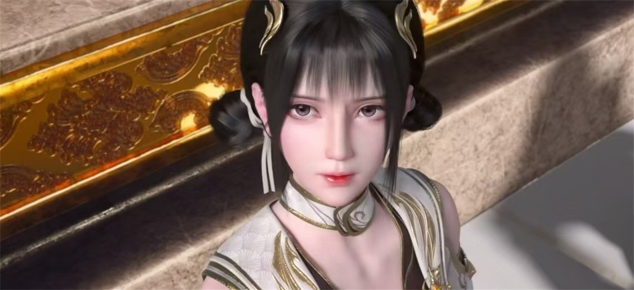斗破苍穹：两位大美女同框，其中一人像云韵，玉腿好长身材好性感