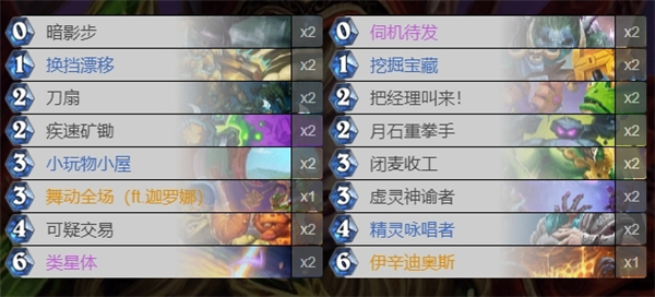 《炉石传说》深暗领域星体贼卡组搭配推荐