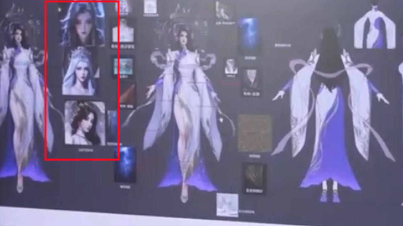 玄衣大美女设计稿太开放了，裙子直接露到腰，动漫还是太保守了