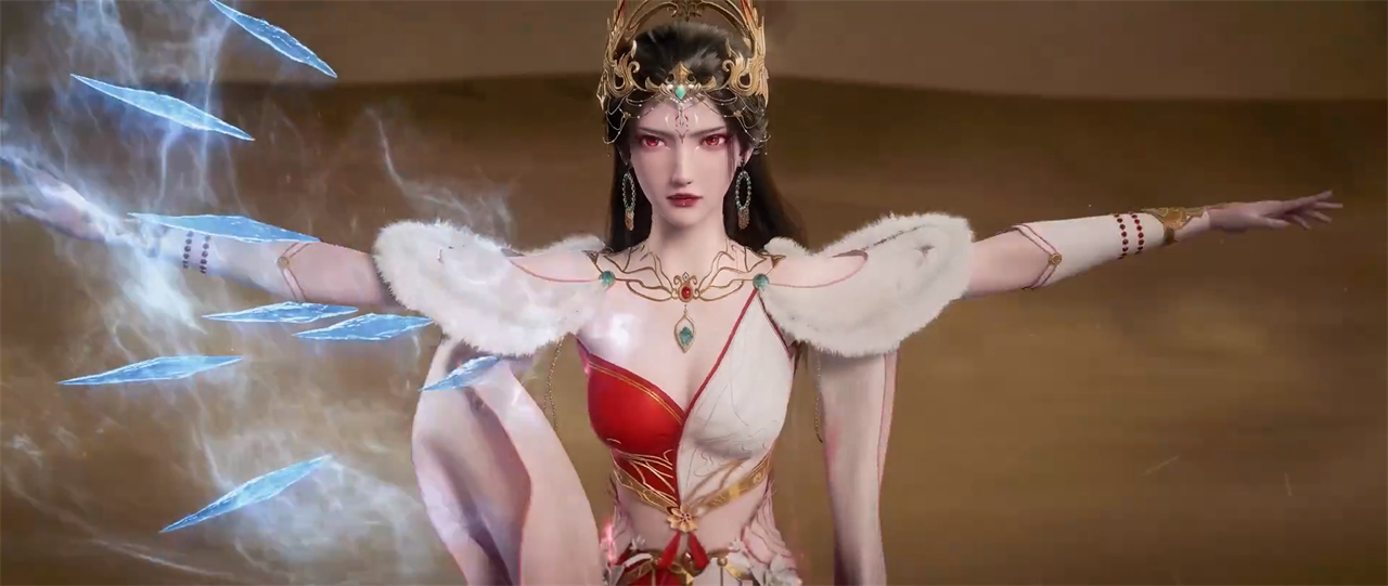 红蝶大美女出现大尺度画面，衣服布料真少，俯视的角度太诱人了