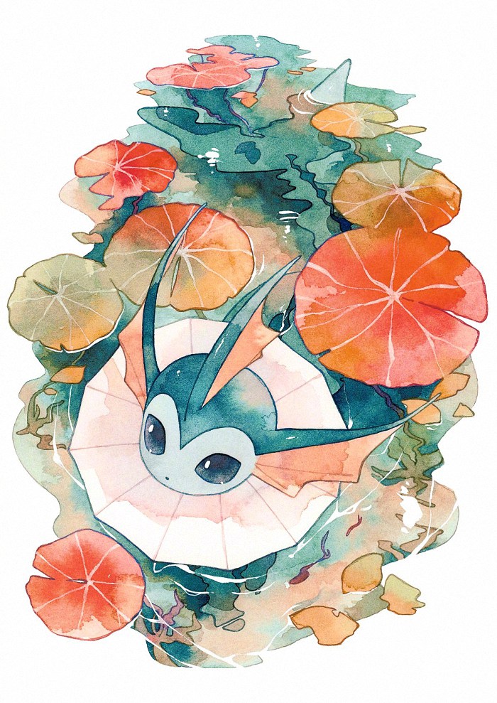 水彩风格宝可梦同人——ohr_cn