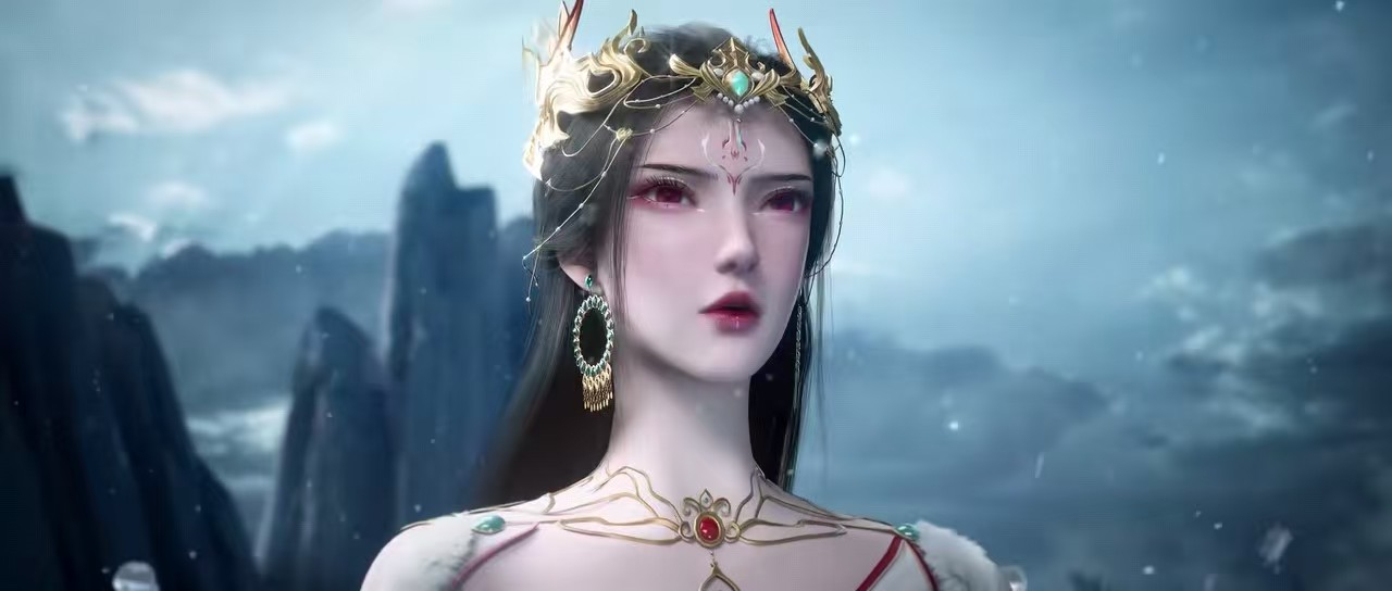 红蝶强势回归，迈步姿势太性感，侧身时尽显身材规模，比女主还美