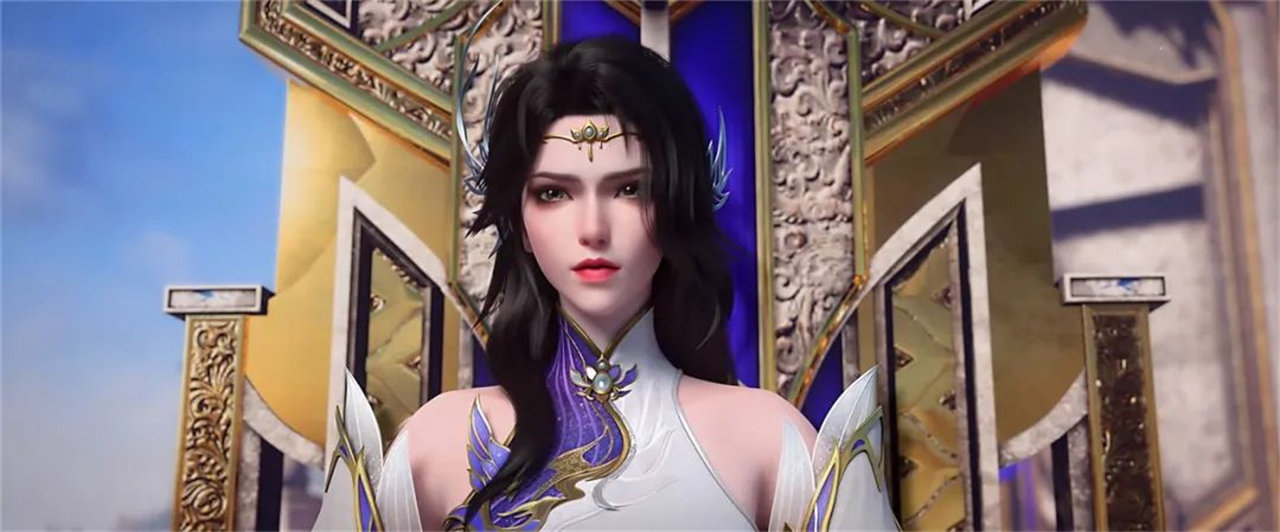玄衣大美女身材太诱人，衣服差点被撑爆，上半身出现特殊的线条