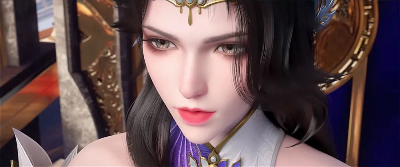 玄衣大美女身材太诱人，衣服差点被撑爆，上半身出现特殊的线条