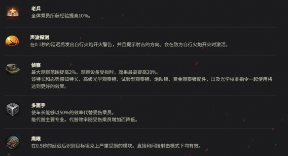 《坦克世界》S35 739(f)乘员技能介绍