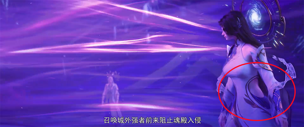 玄衣大美女露腰装好诱人，身材曲线感十足，还有一个特殊的设计