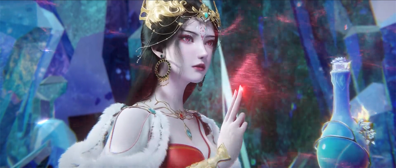 红蝶大美女身体被玩坏了，一个动作差点走光，身材曲线感太诱人了