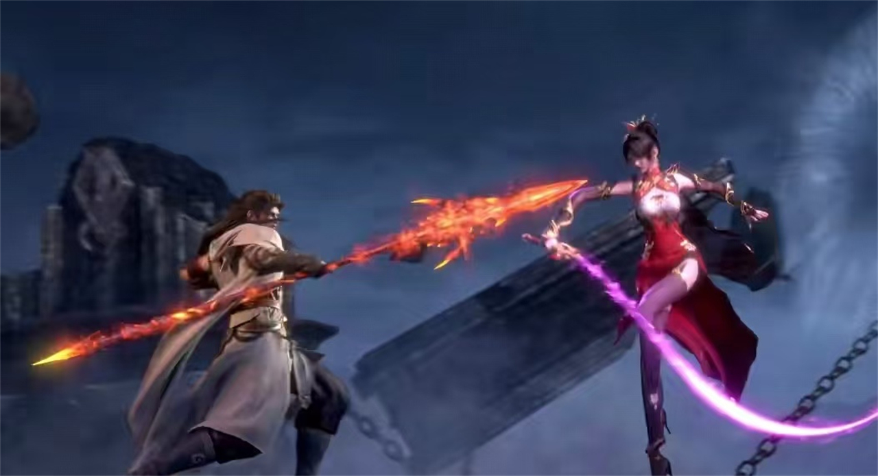 武动乾坤：穆红绫御姐形态曝光，玉腿搭配红丝袜，一个动作好诱人