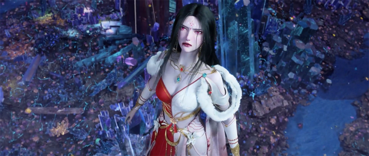 红蝶大美女倒地姿势太大胆，魔鬼角度差点出事，上半身衣服太少了