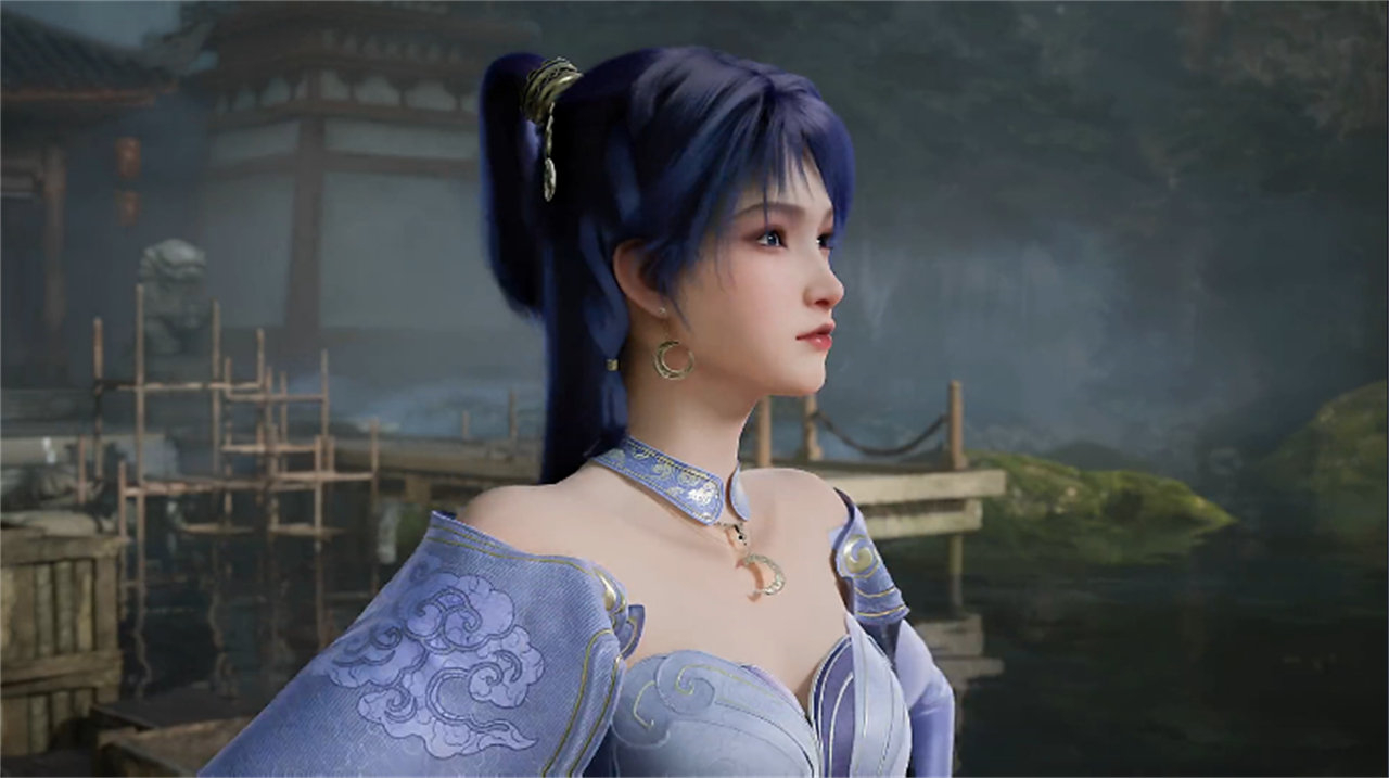 姬紫月大美女新模型曝光，白色肚兜特别显眼，超短裙变成了仙女裙