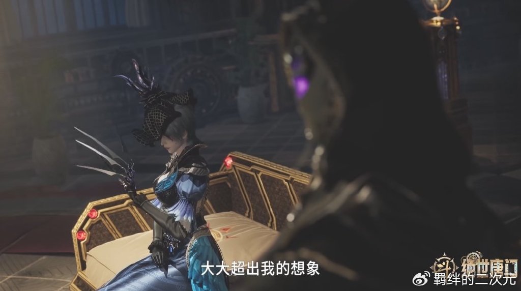 凤菱全身建模曝光，蓝色长裙美翻，身材邪魅妖娆，堪称病娇御姐