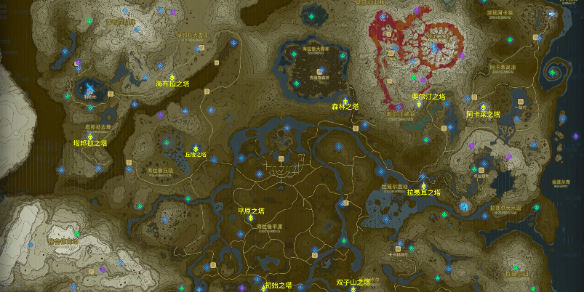 《塞尔达传说旷野之息》神庙全地图一览